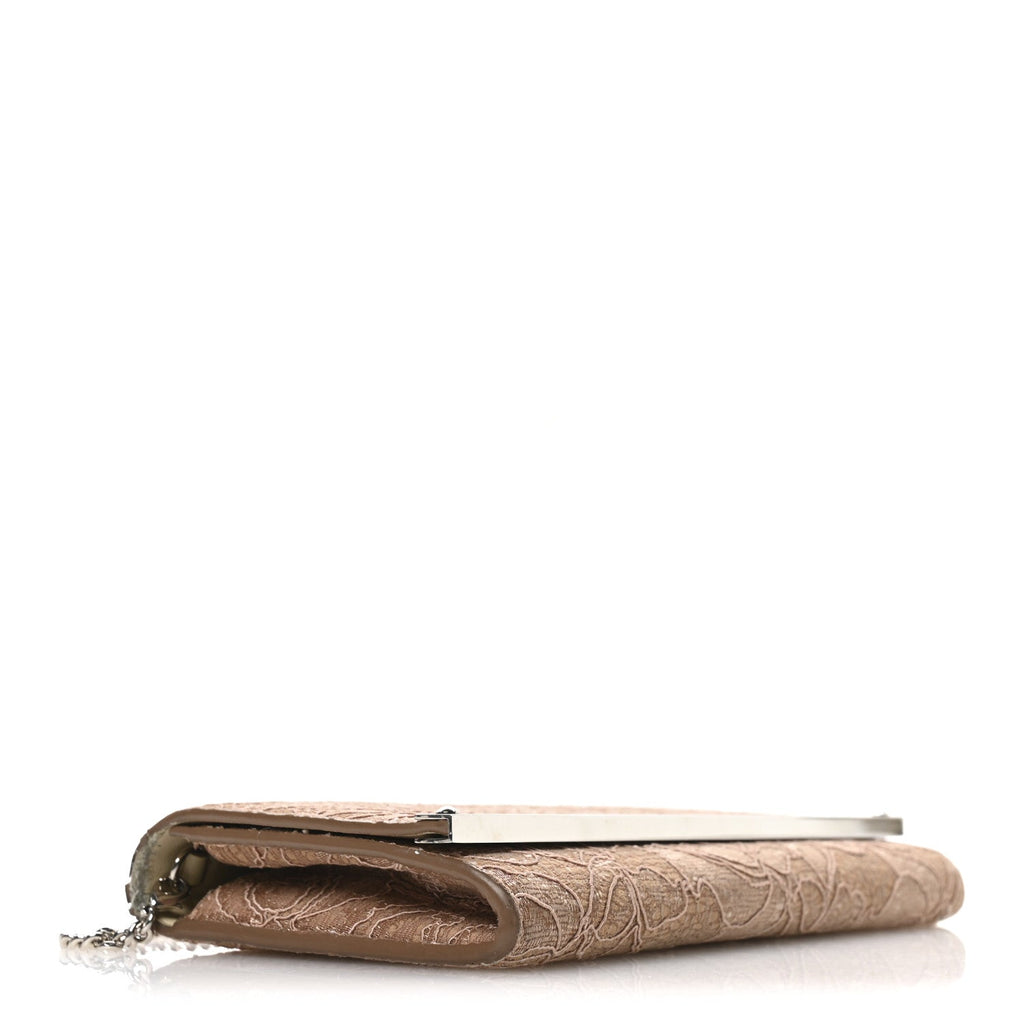 Lace Milla Wallet on Chain Powder Pink