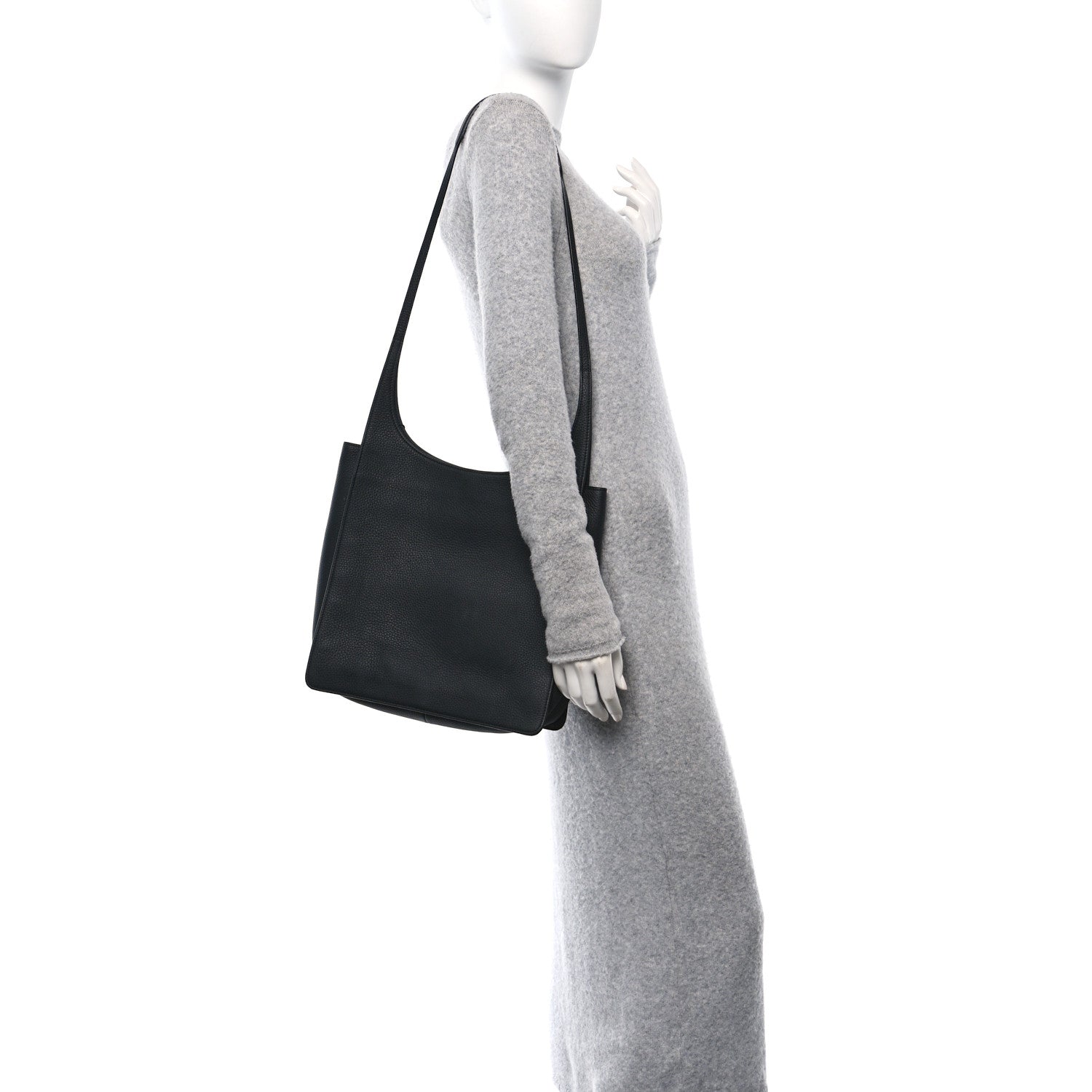 Grained Calfskin Jules Bag Black