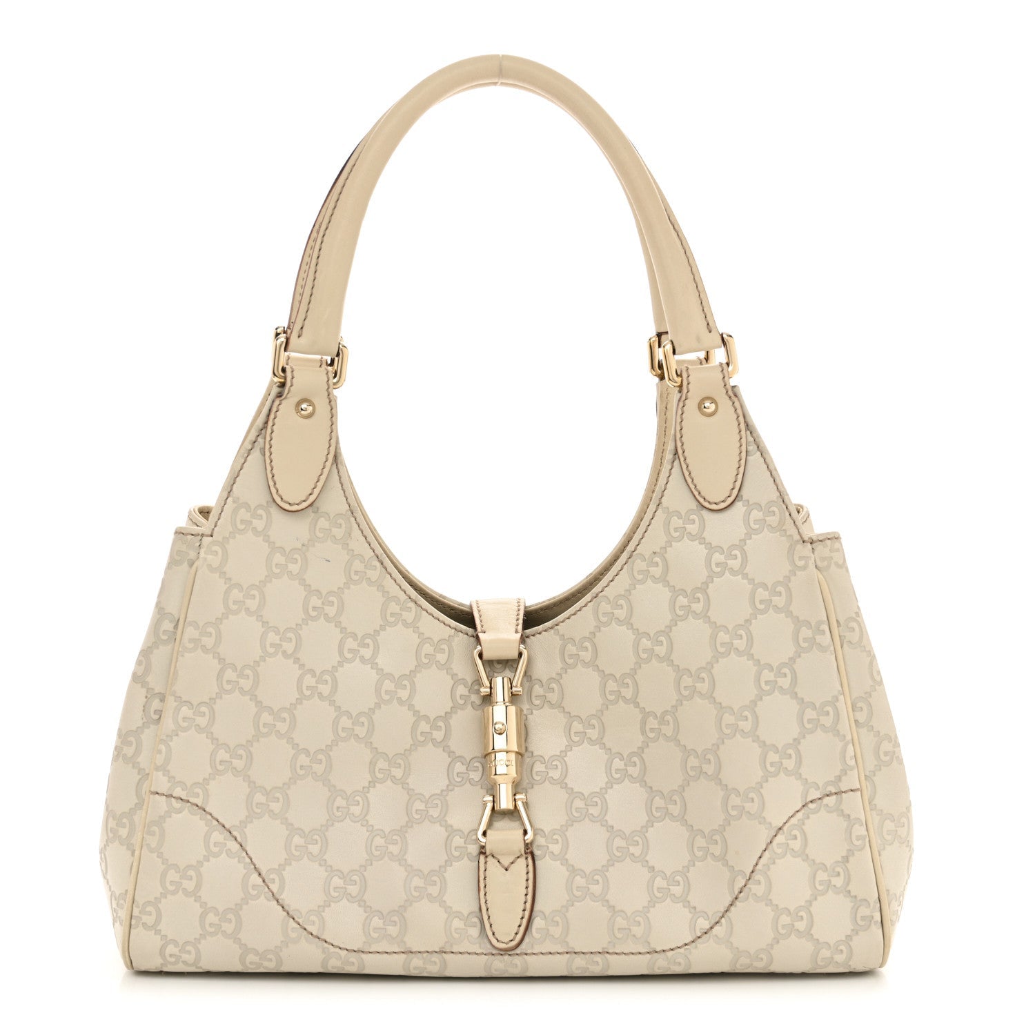 Guccissima Bardot Tote Off White