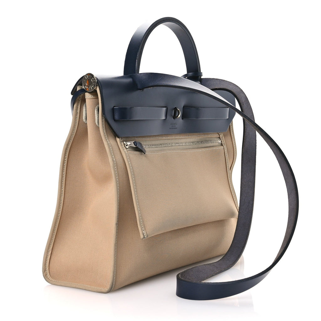 Vache Hunter Toile Herbag Zip 31 PM  Trench Bleu Indigo