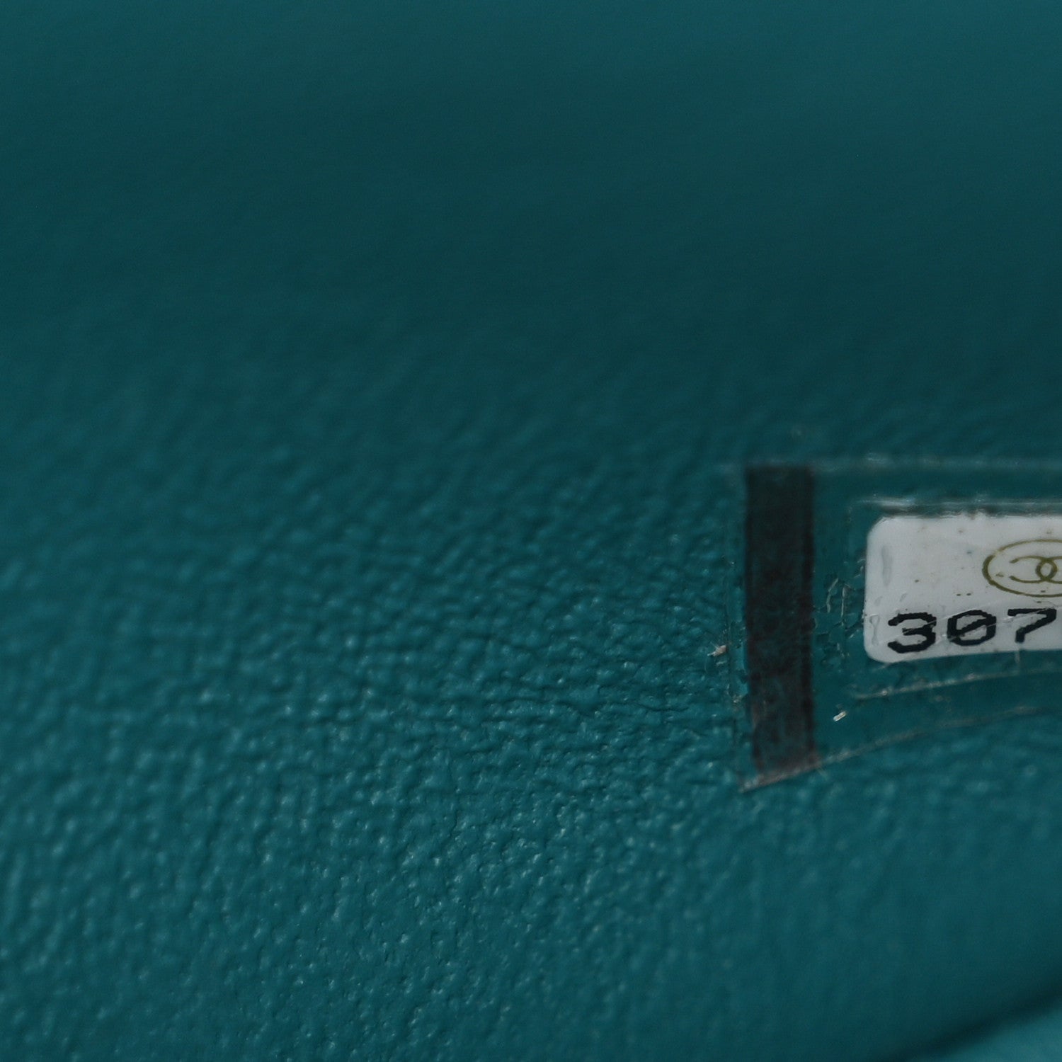 Caviar Quilted Small Double Flap Turquoise