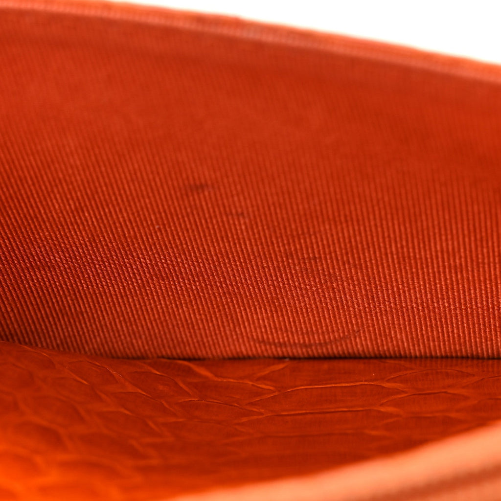 Snakeskin Wallet On Chain WOC Orange