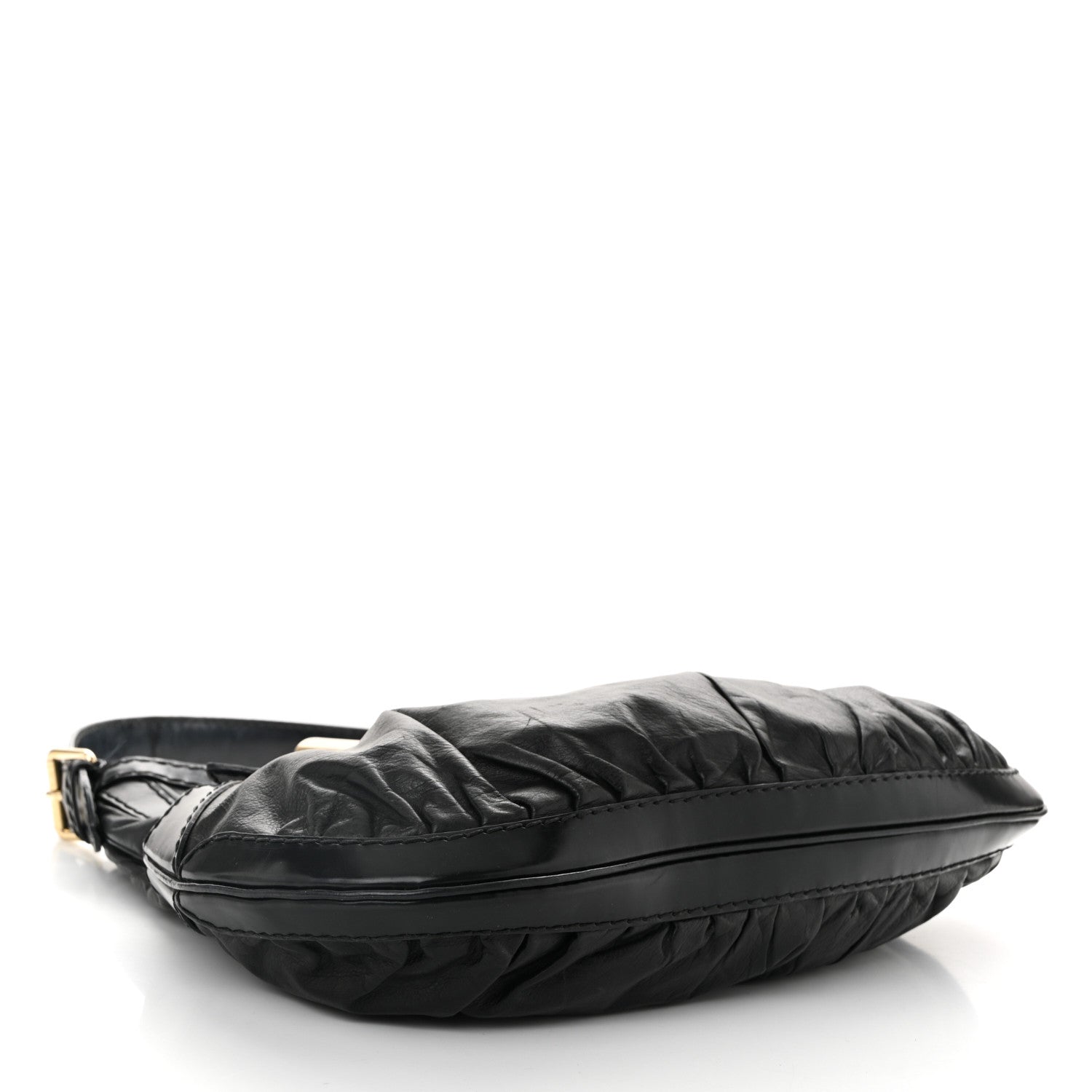 Calfskin Queen Bow Hobo Black