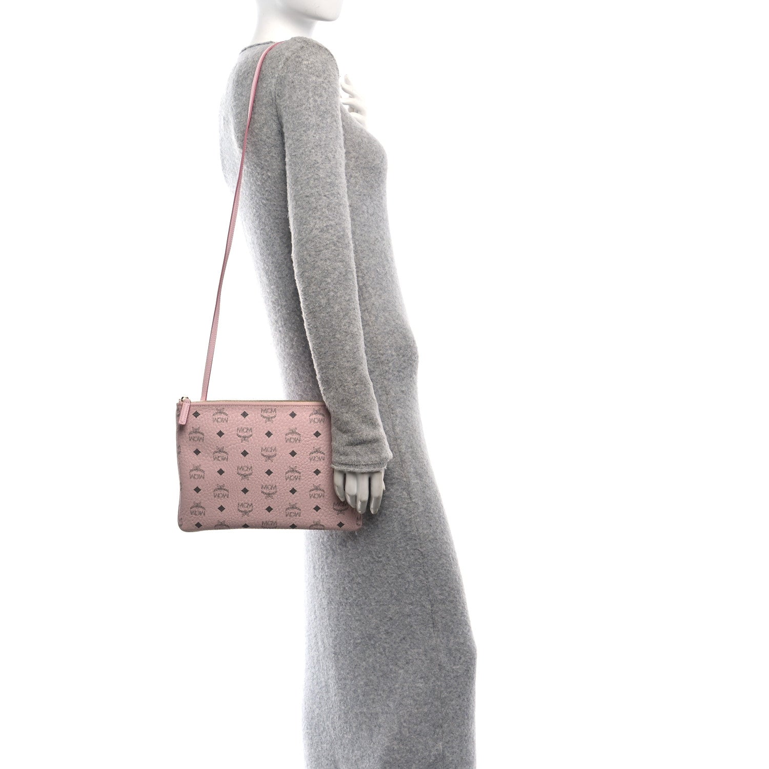 Visetos Medium Crossbody Pouch Powder Pink