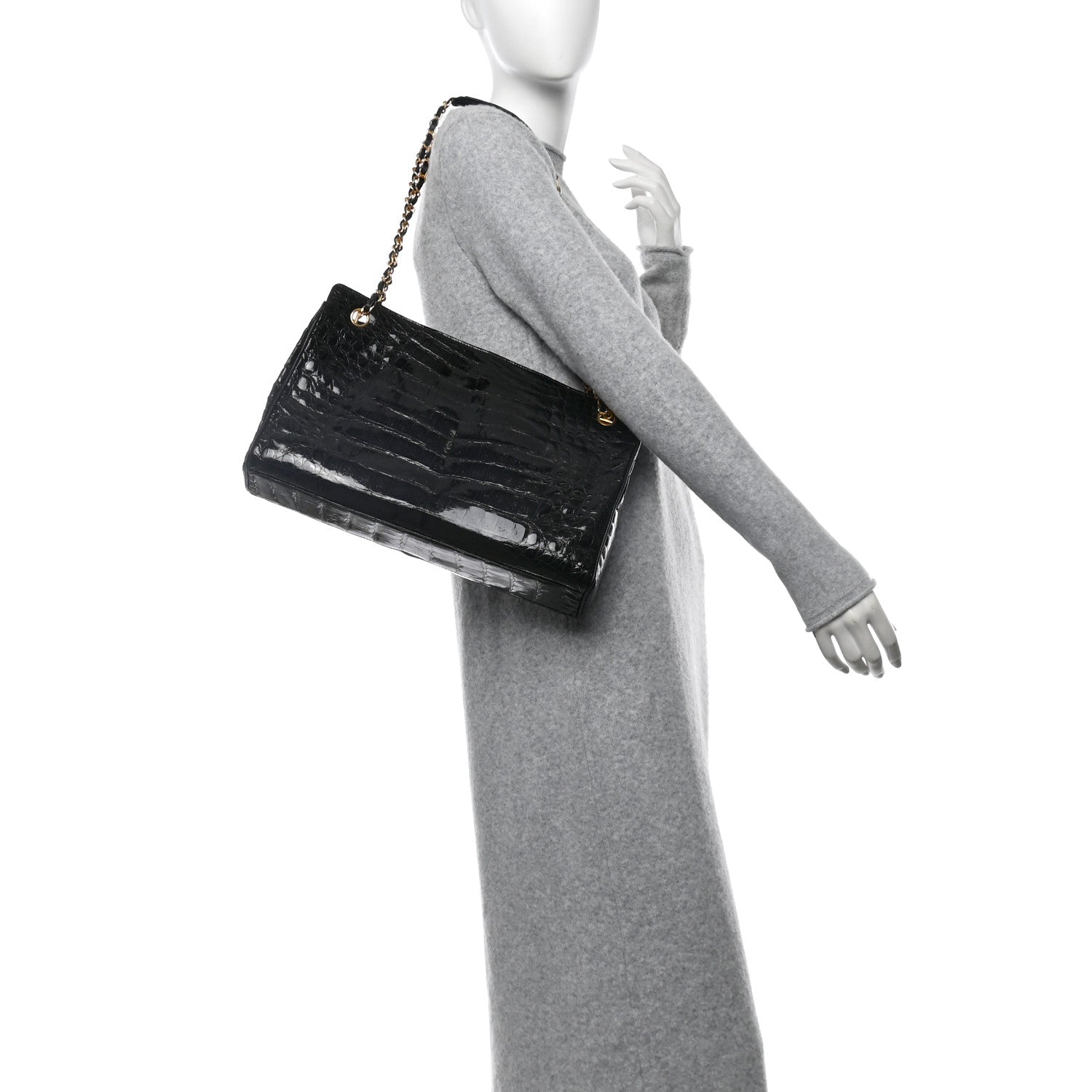 Alligator Tote Black
