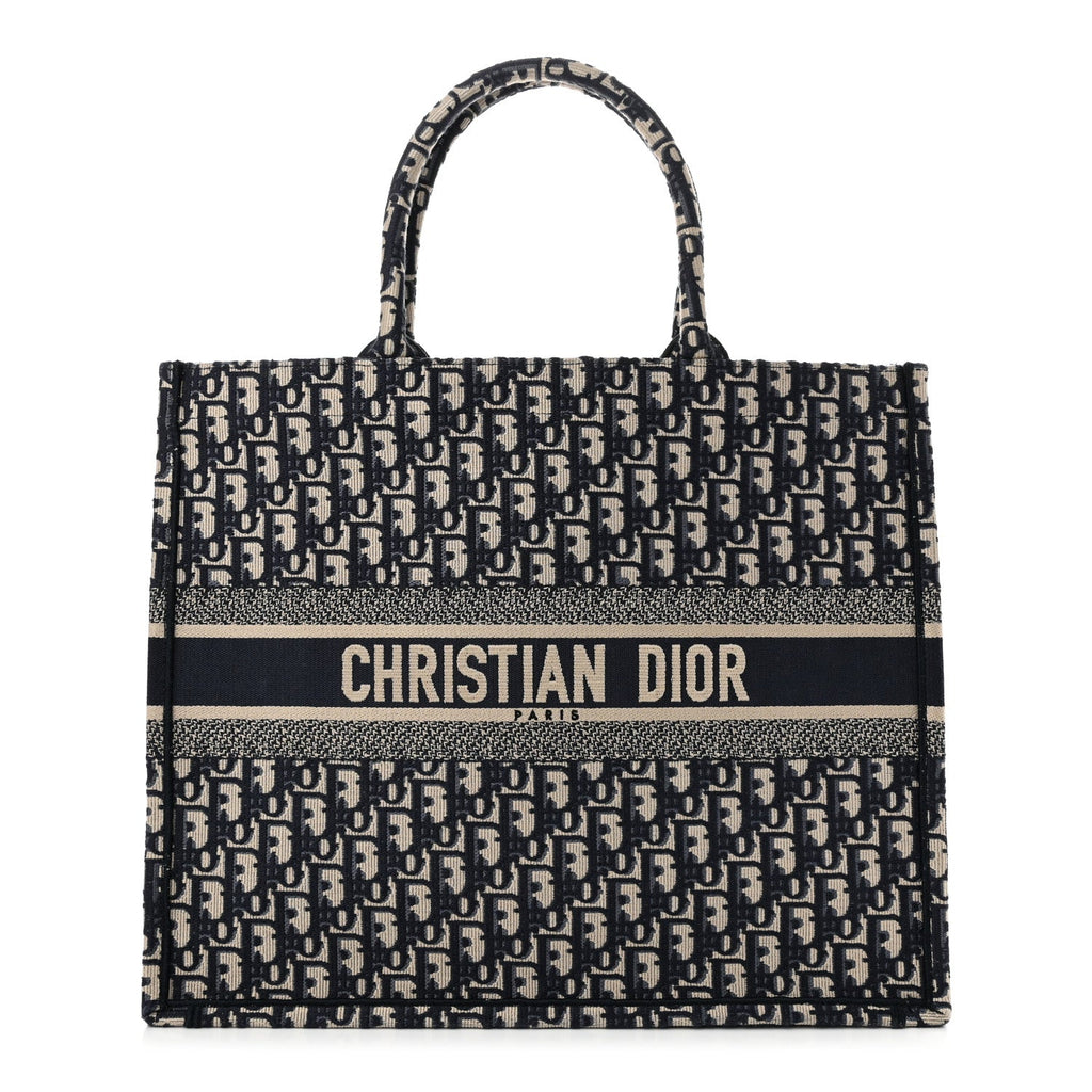 Oblique Large Book Tote Blue Multicolor