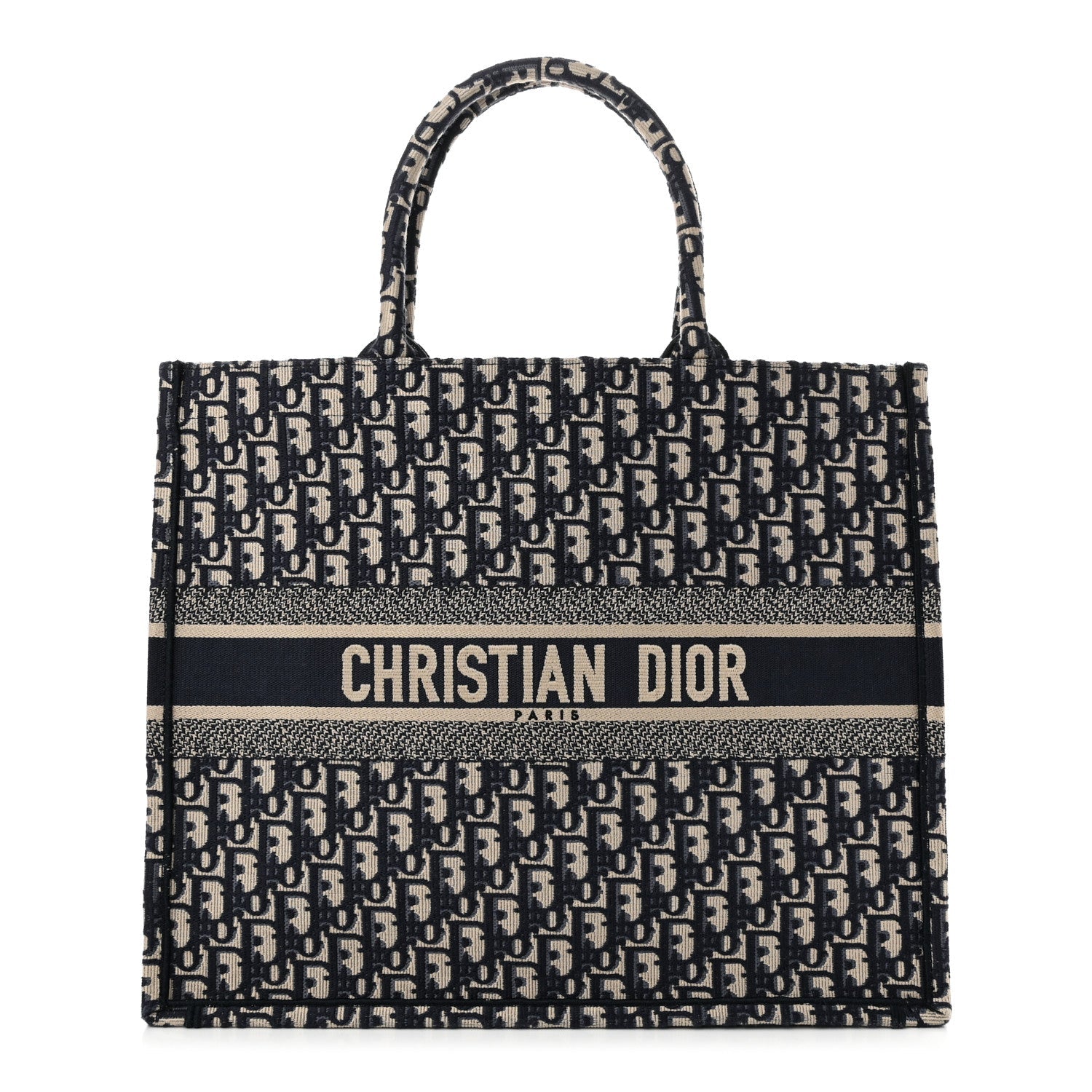 Oblique Large Book Tote Blue Multicolor