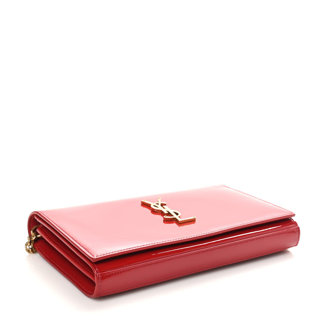 Patent Calfskin Monogram Kate Wallet On Chain Rouge Eros