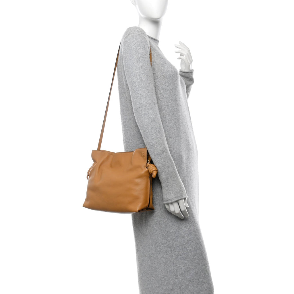 Nappa Medium Flamenco Knot Bag Warm Desert
