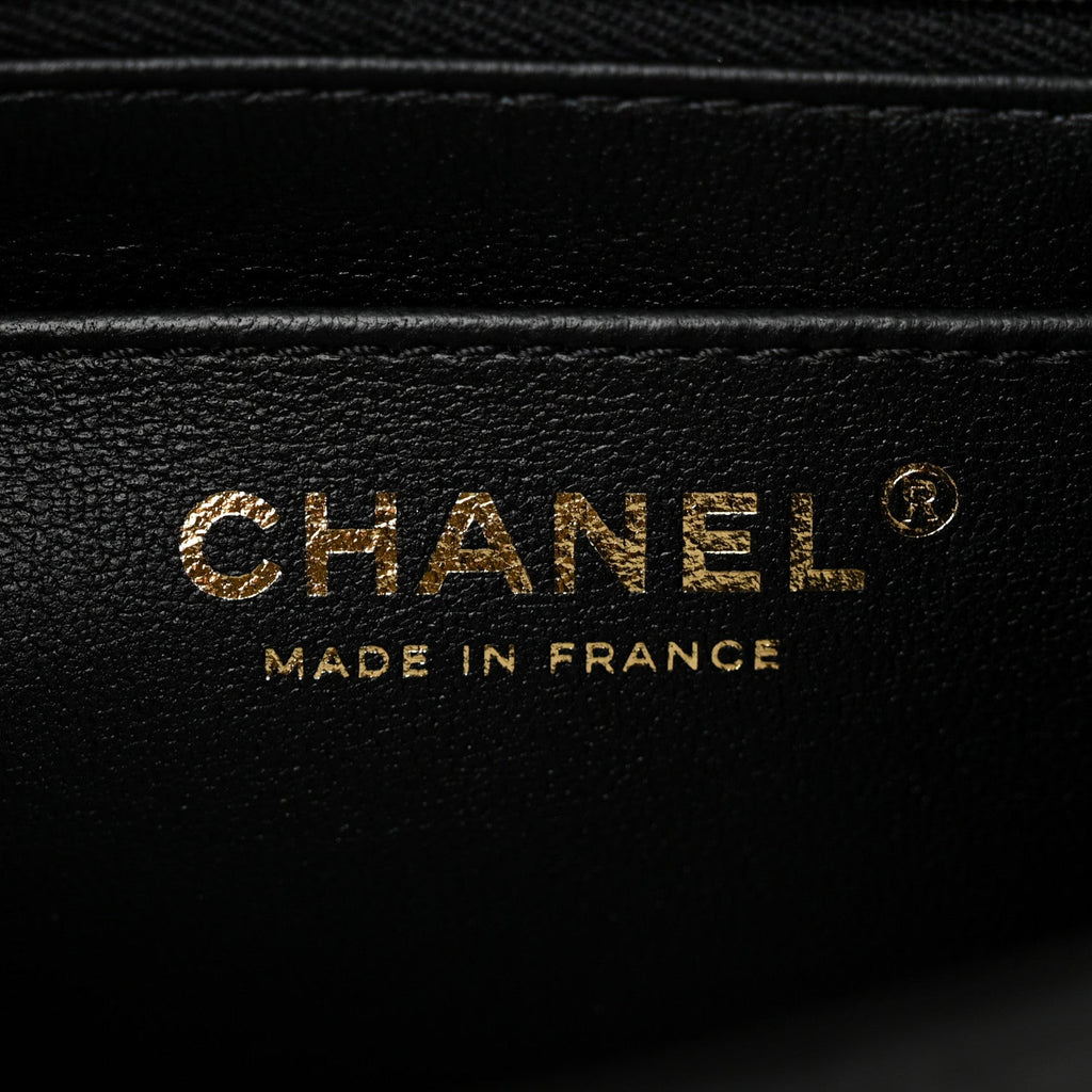 Aged Calfskin Quilted 2.55 Reissue Mini Flap Black