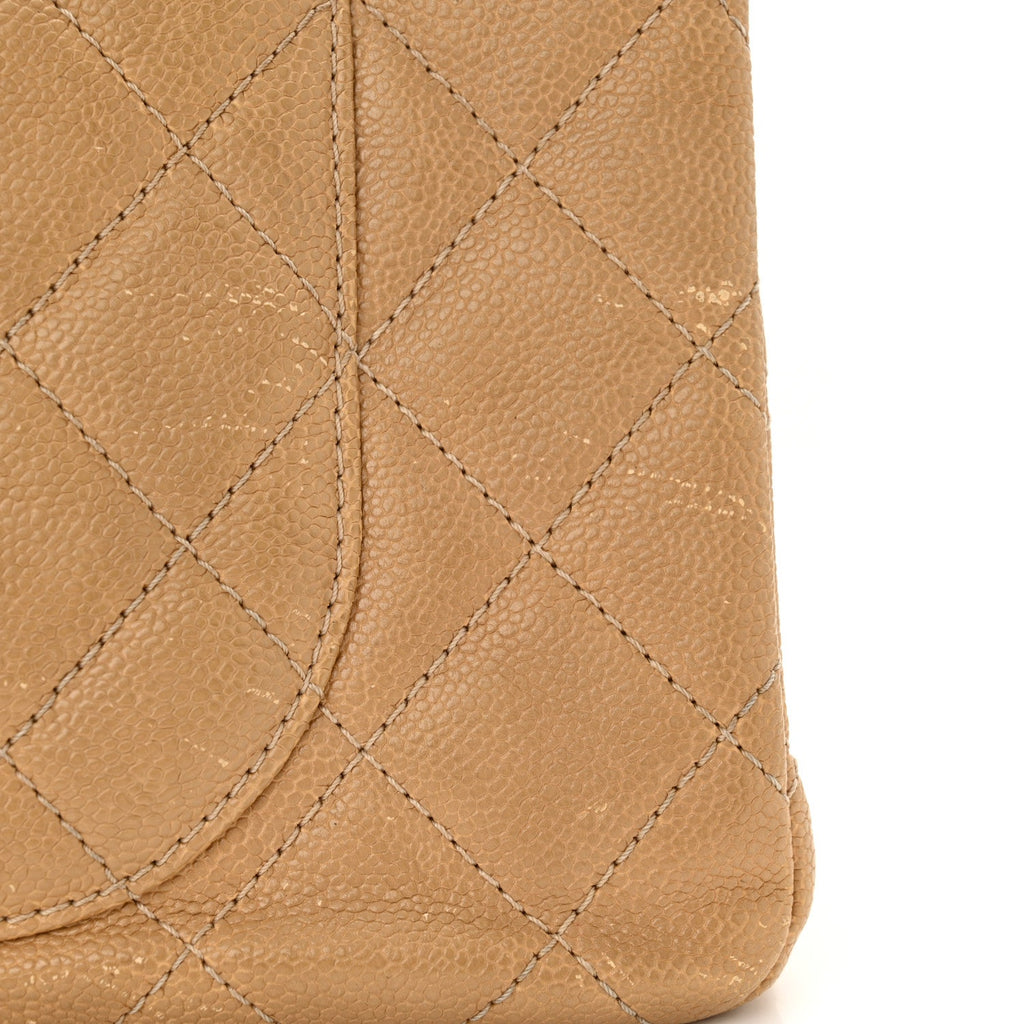 Caviar Quilted 2.55 Reissue 227 Flap Beige