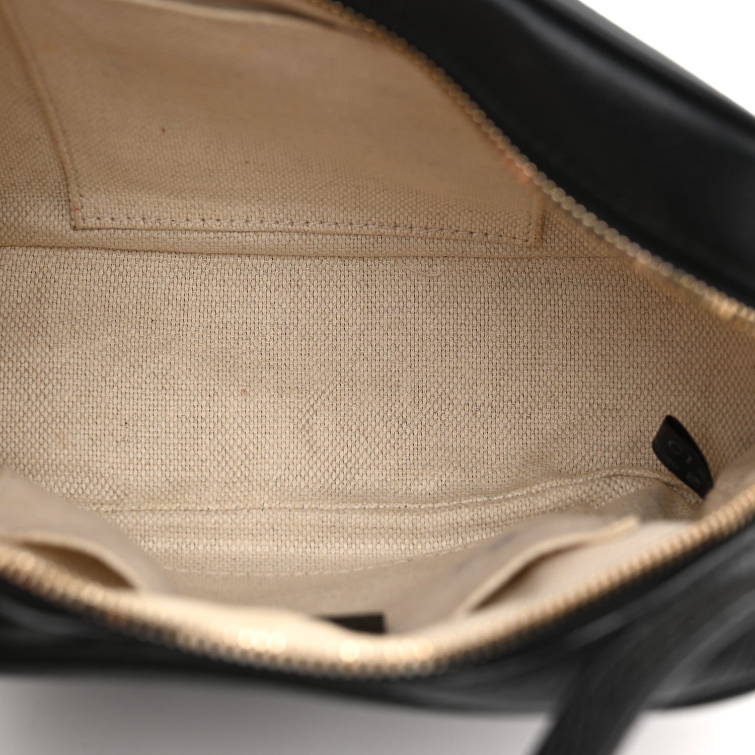 Pebbled Calfskin Small Soho Disco Bag Black