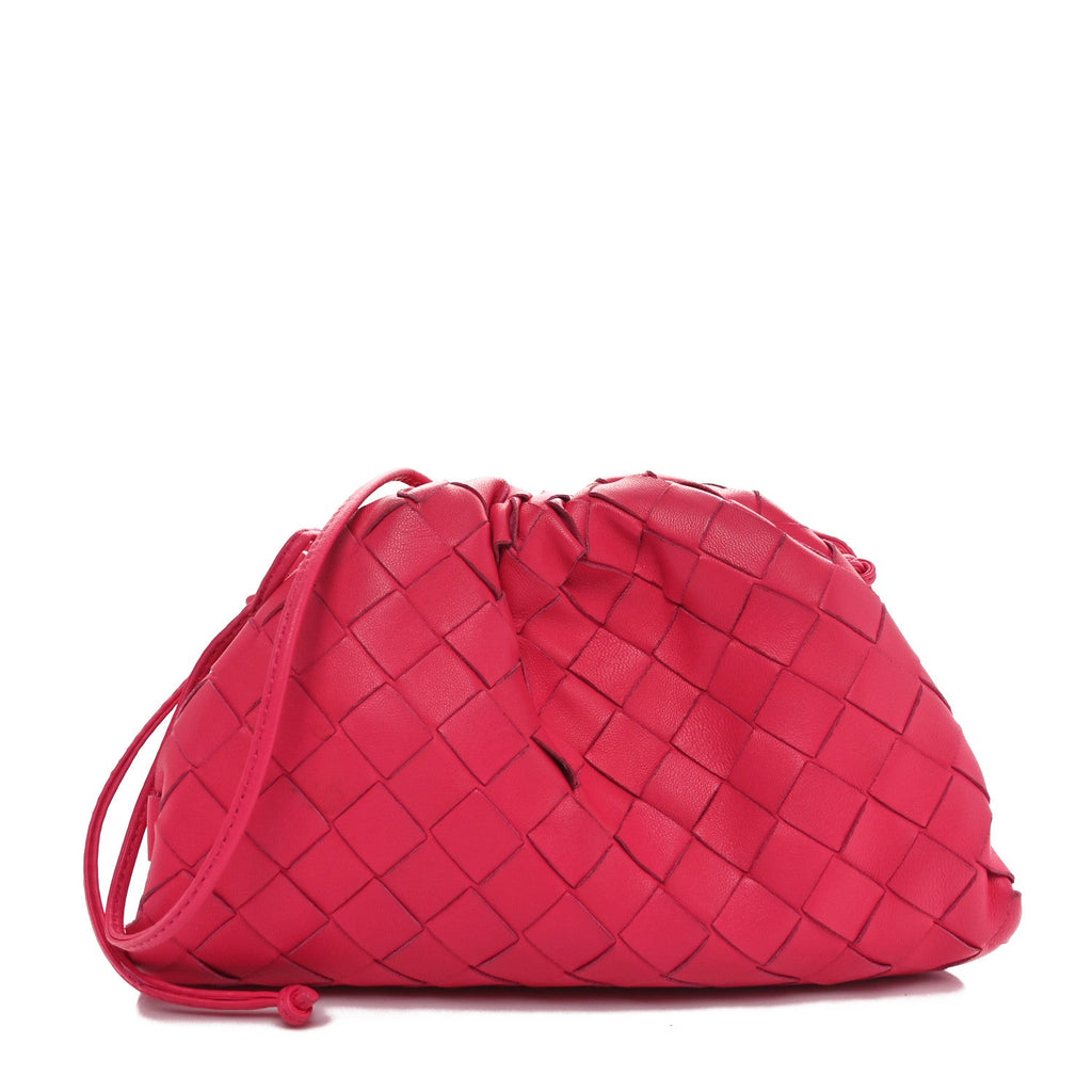Nappa Intrecciato The Mini Pouch Rosa Shock