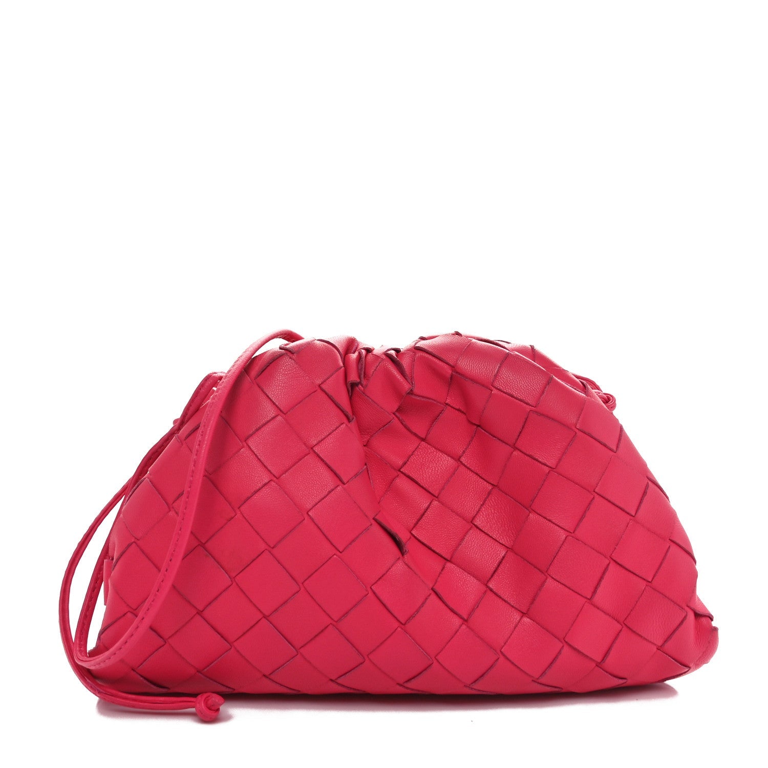 Nappa Intrecciato The Mini Pouch Rosa Shock