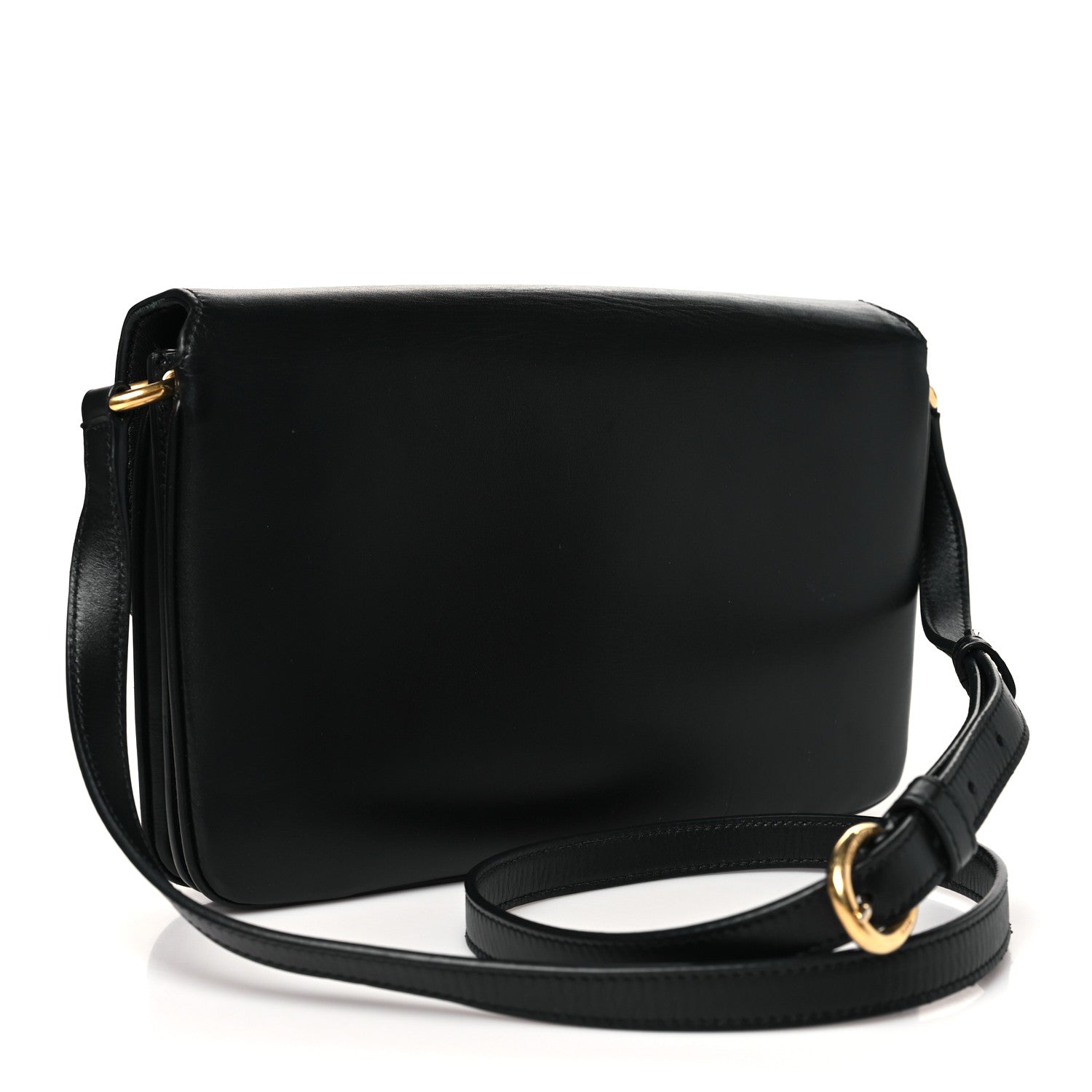 Smooth Calfskin Le Maillon Satchel Black