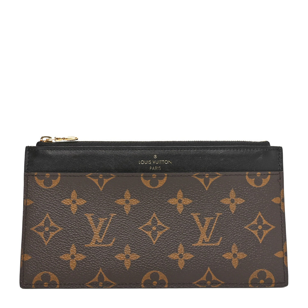 Monogram Slim Purse Black