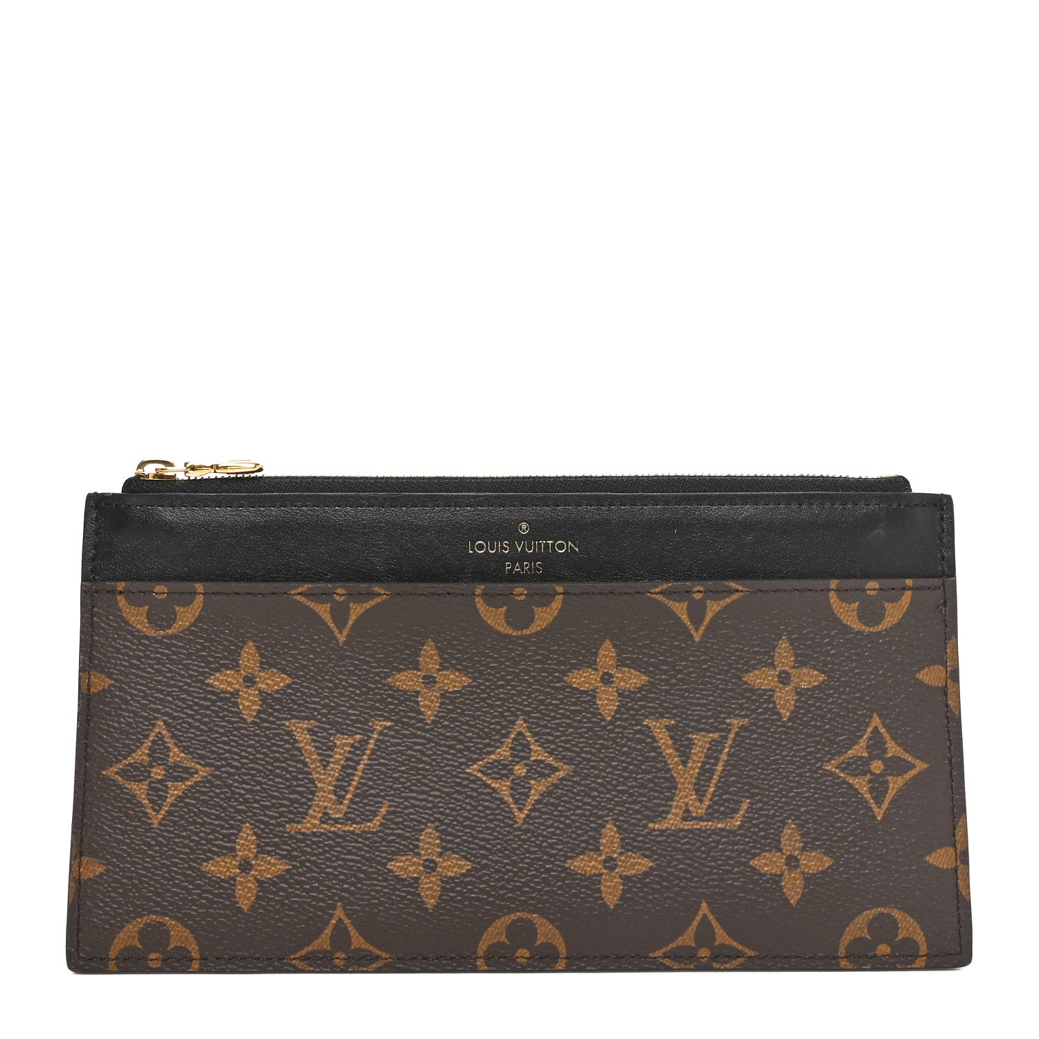Monogram Slim Purse Black