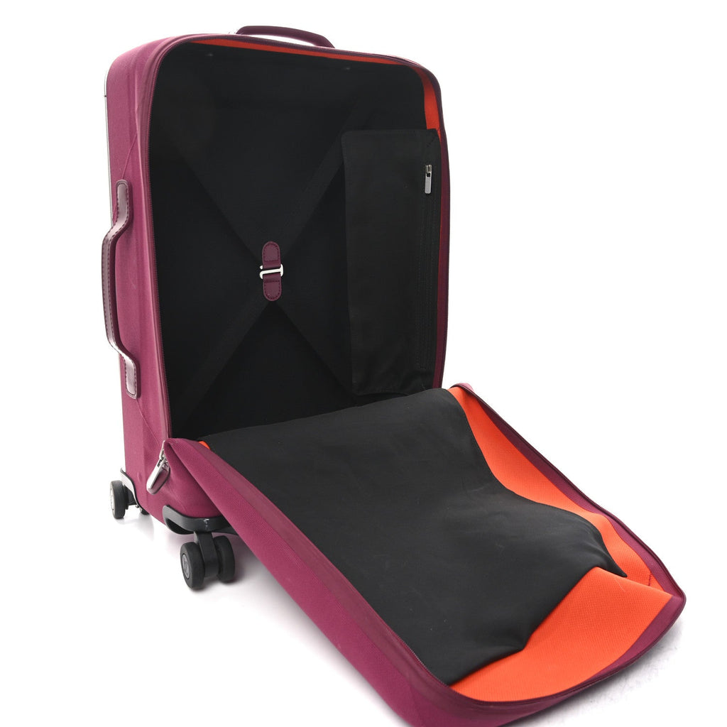 Knit Monogram Horizon Soft 55 Suitcase Fuchsia