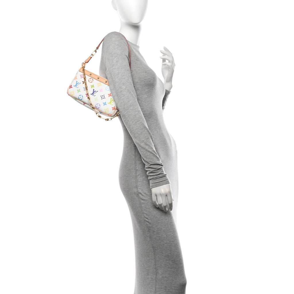 LV X TM Monogram Multicolor Pochette Accessories White