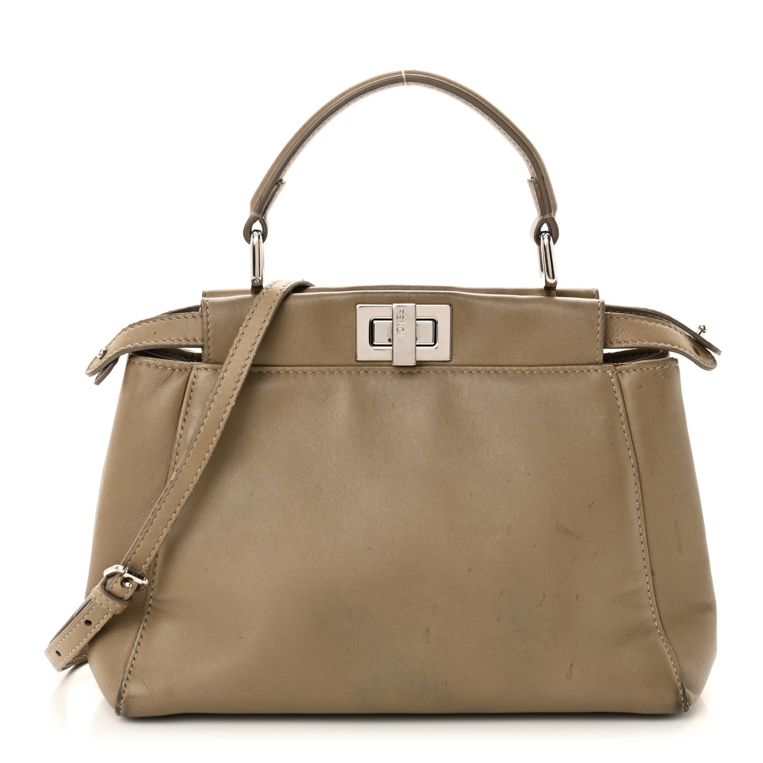 Nappa Mini Peekaboo Iconic Satchel Tortora