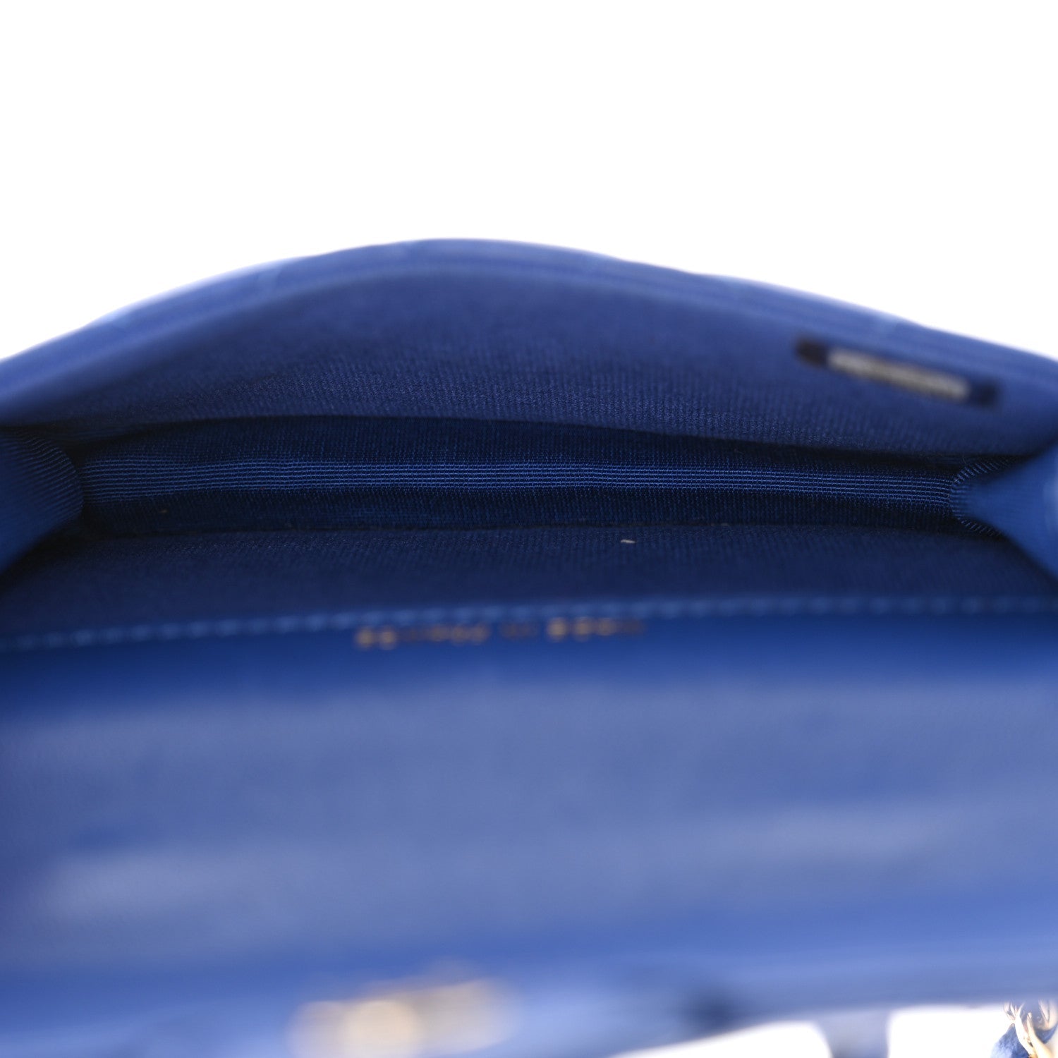 Lambskin Quilted Top Handle Flap Coin Purse With Chain Blue