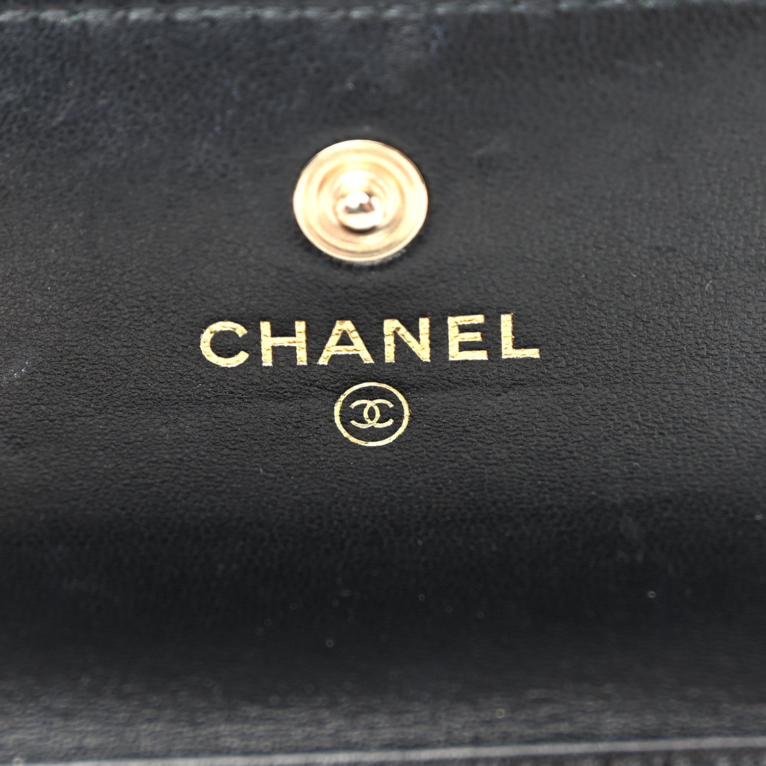 Lambskin Quilted My Chanel Lady  Holder On Chain Black