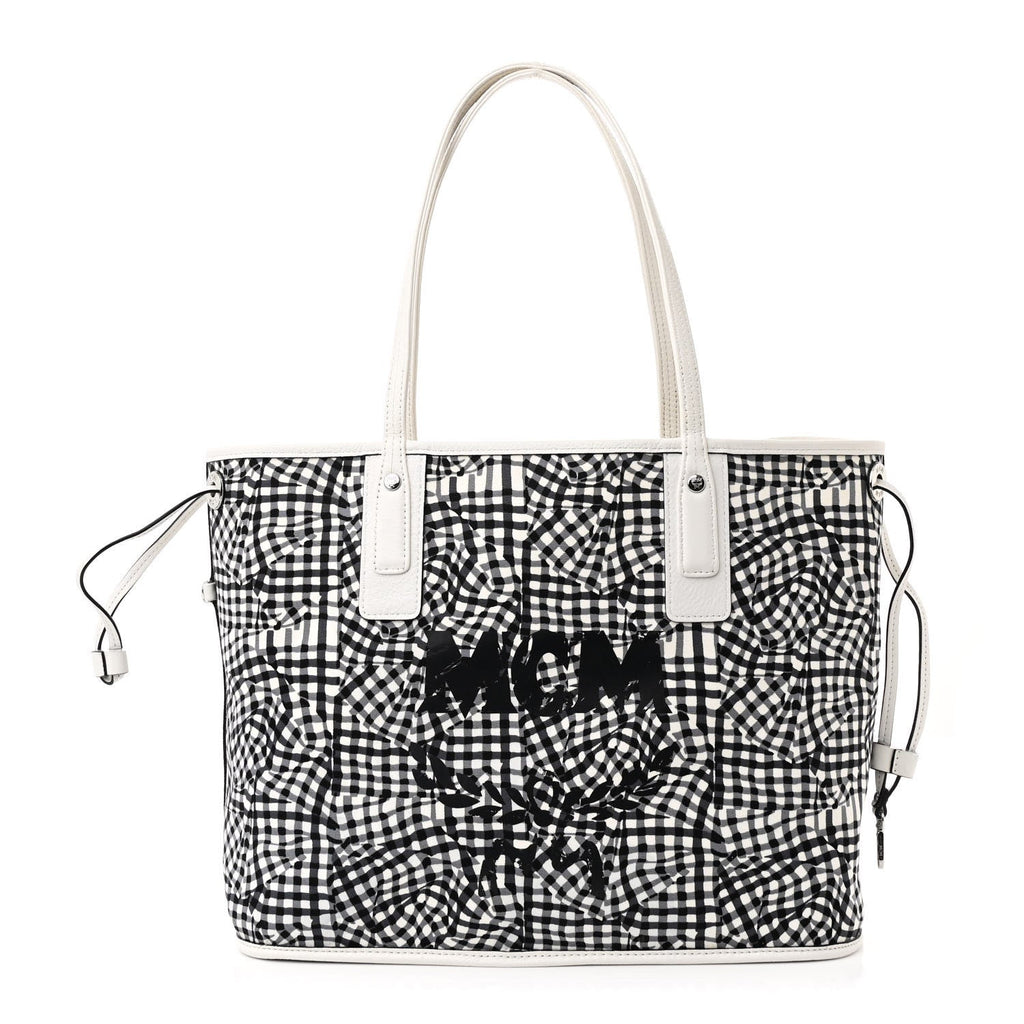 Visetos Medium Liz Reversible Shopper Tote White
