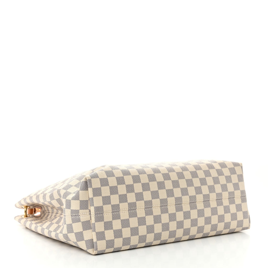 Damier Azur Graceful MM Rose Ballerine