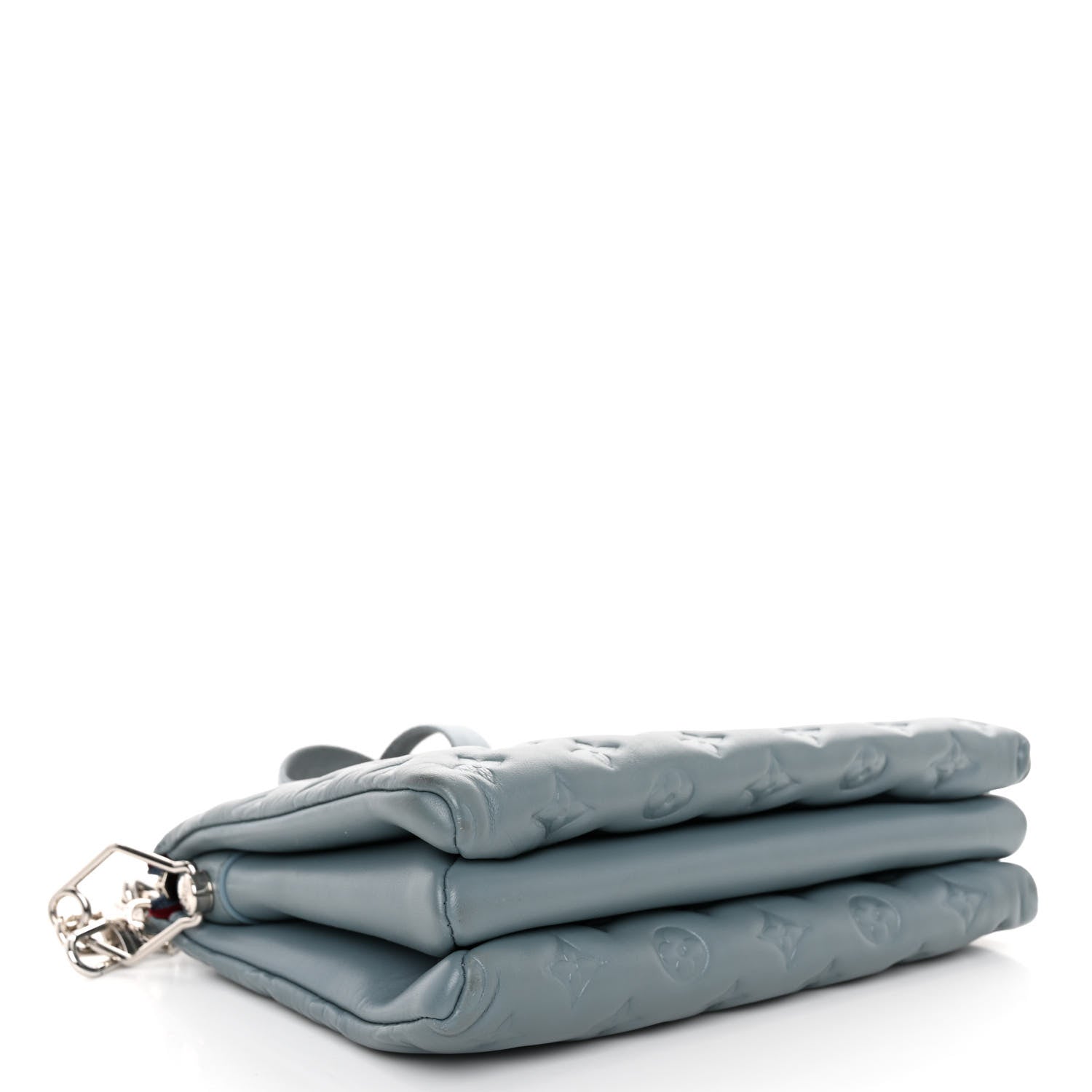 Lambskin Embossed Monogram Coussin PM Blue Glacier