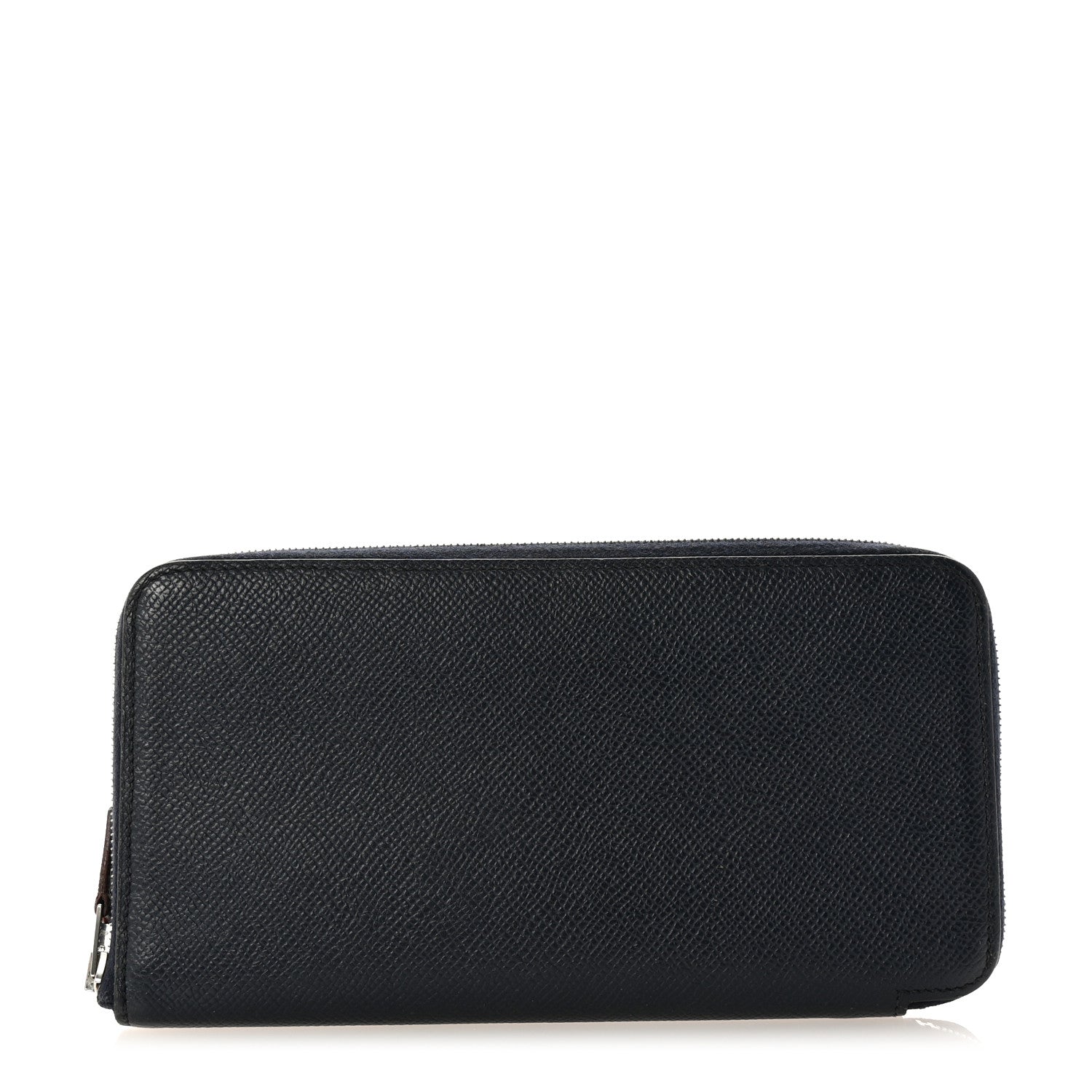Epsom Silk'In Wallet Bleu Indigo Rouge De Coeur