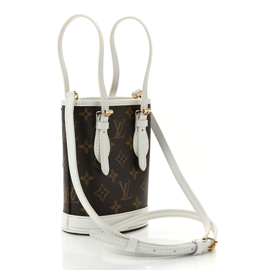 Monogram LV Match Nano Bucket Bag White