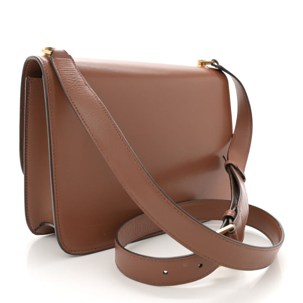 Smooth Calfskin Carre Satchel Brick