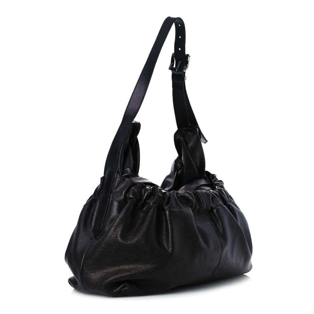 Calfskin Warrior Hobo Black