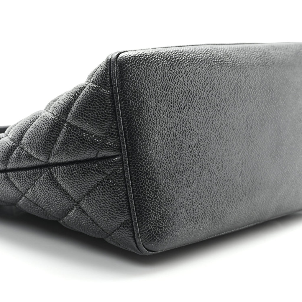 Caviar Quilted Medallion Tote Black