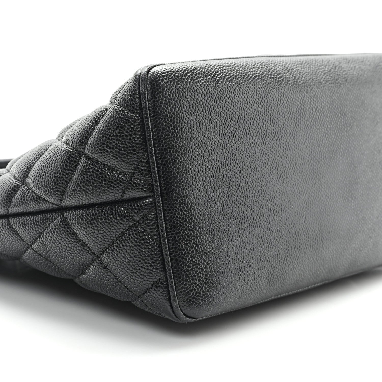 Caviar Quilted Medallion Tote Black