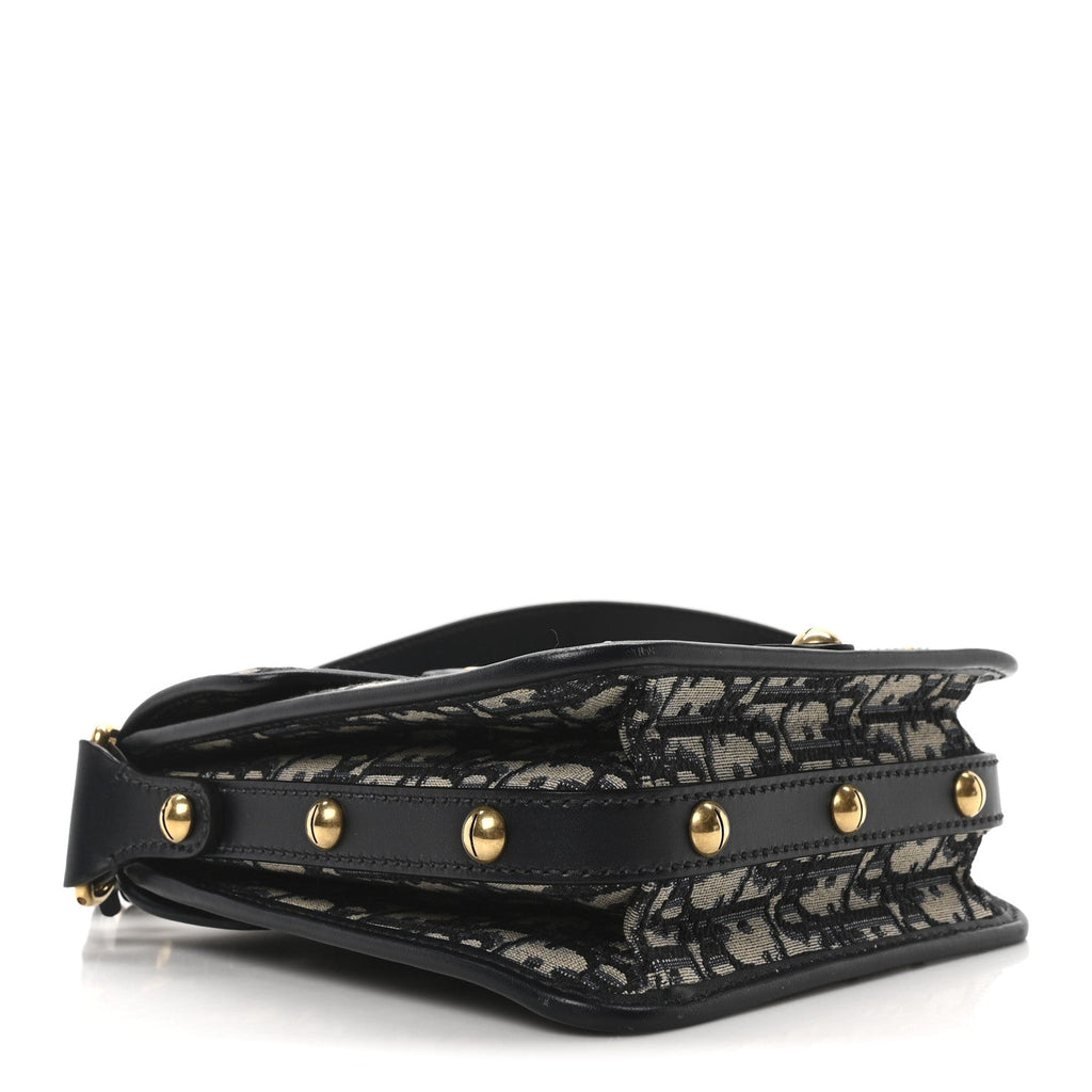 Oblique Square DiorAddict Flap Navy Blue