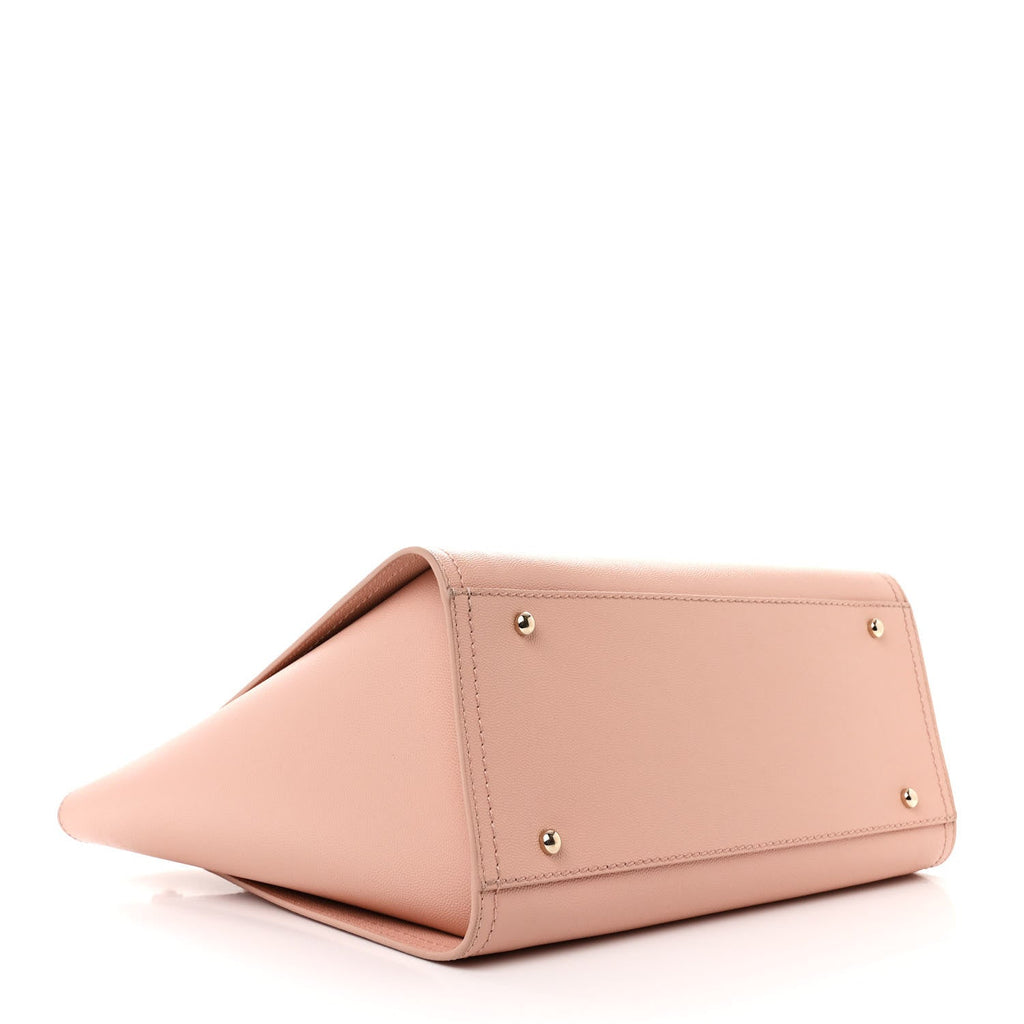 Caviar Small Studded Deauville Tote Light Pink