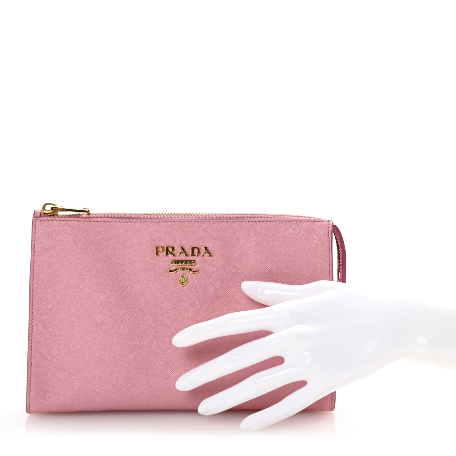 Saffiano Pouch Wristlet Petalo