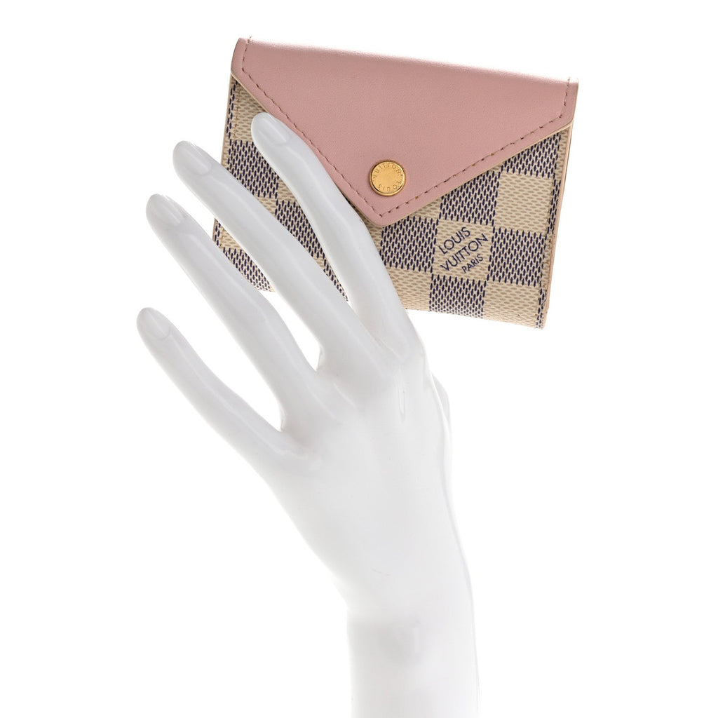 Damier Azur Arsene Playing s Pouch Rose Ballerine