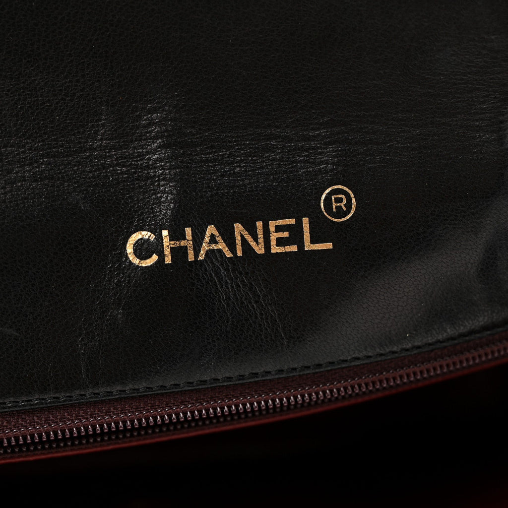 Lambskin Quilted Single Flap Black