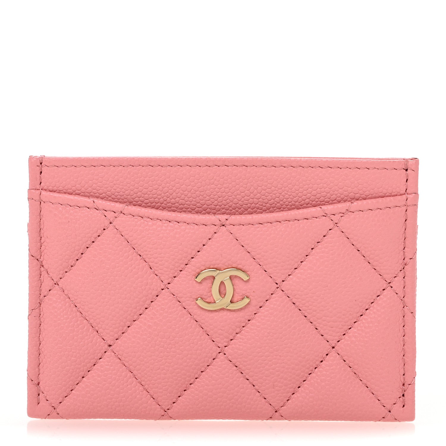 Caviar Quilted  Holder Pink