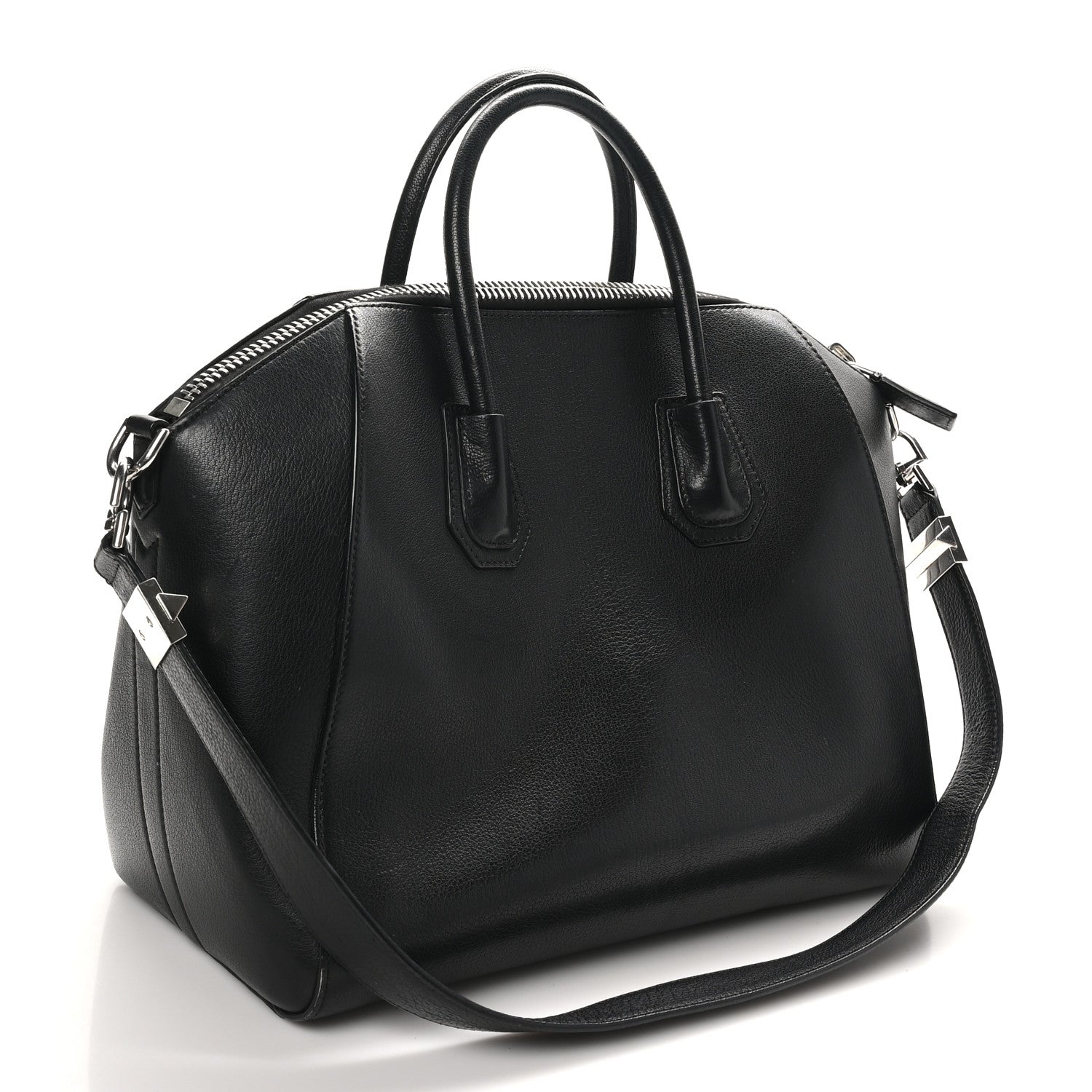 Sugar Goatskin Medium Antigona Black