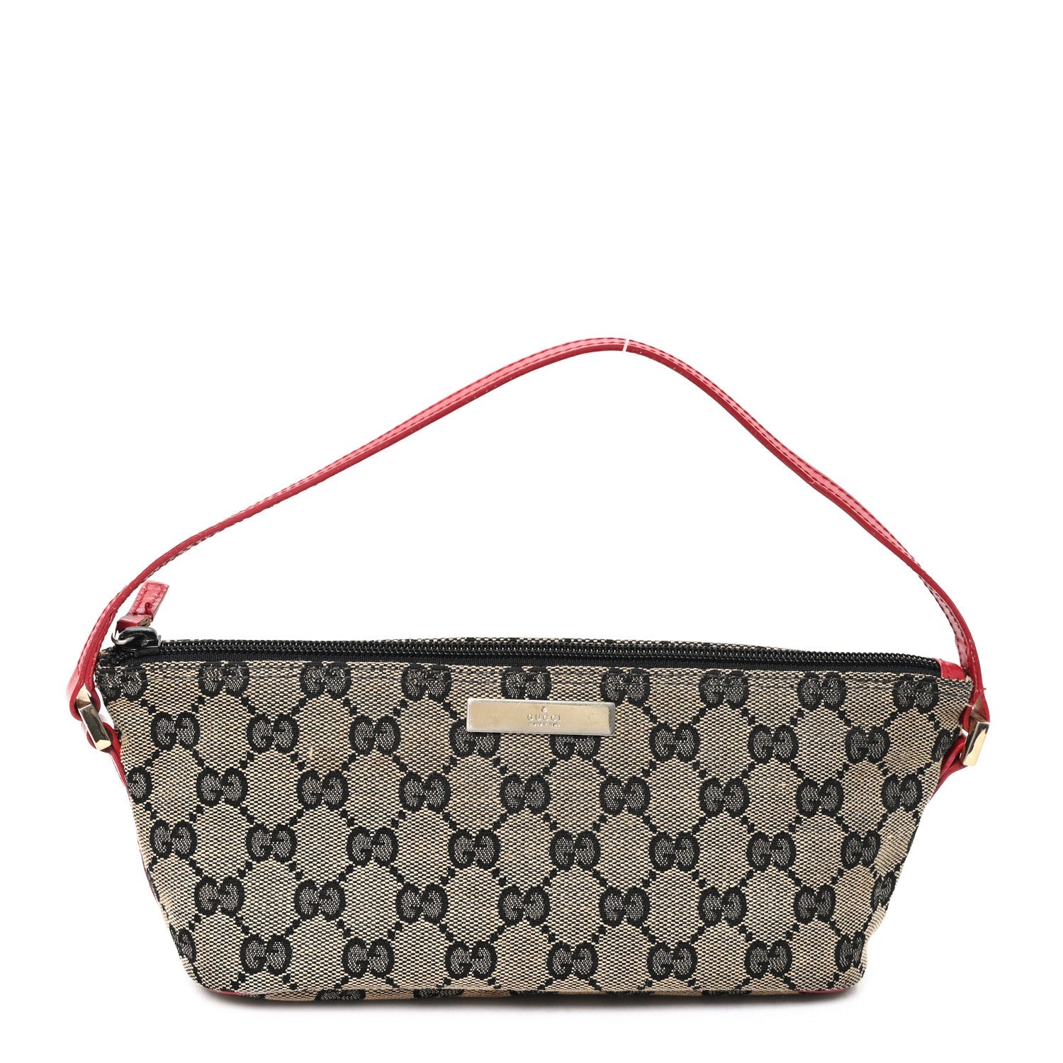 Monogram Boat Pochette Black Red