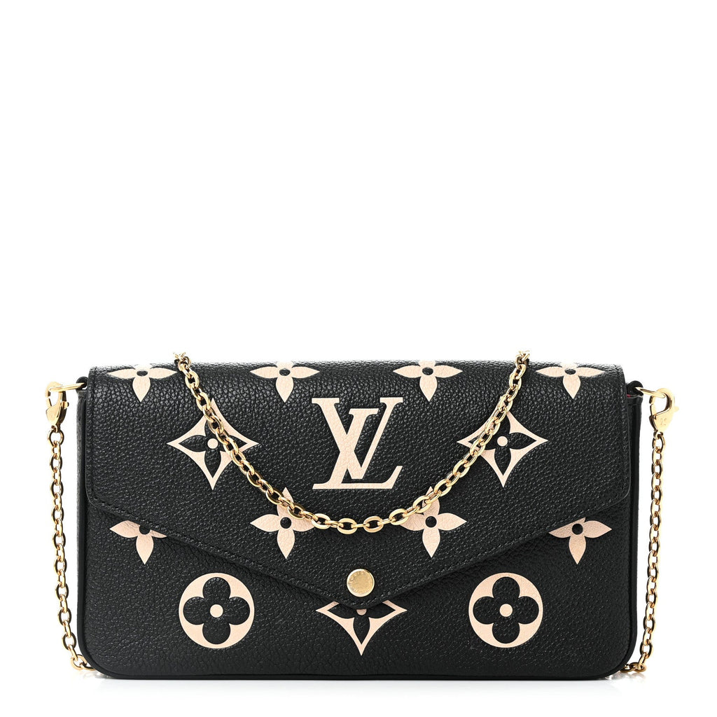 Empreinte Monogram Giant Felicie Pochette Black Beige