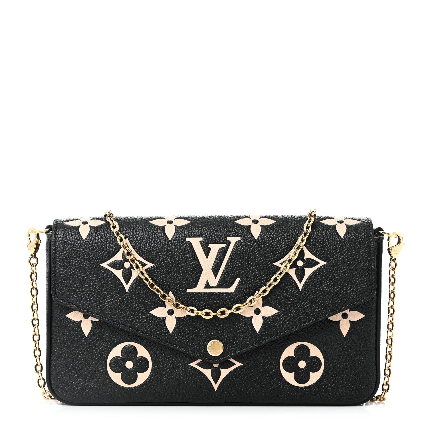 Empreinte Monogram Giant Felicie Pochette Black Beige