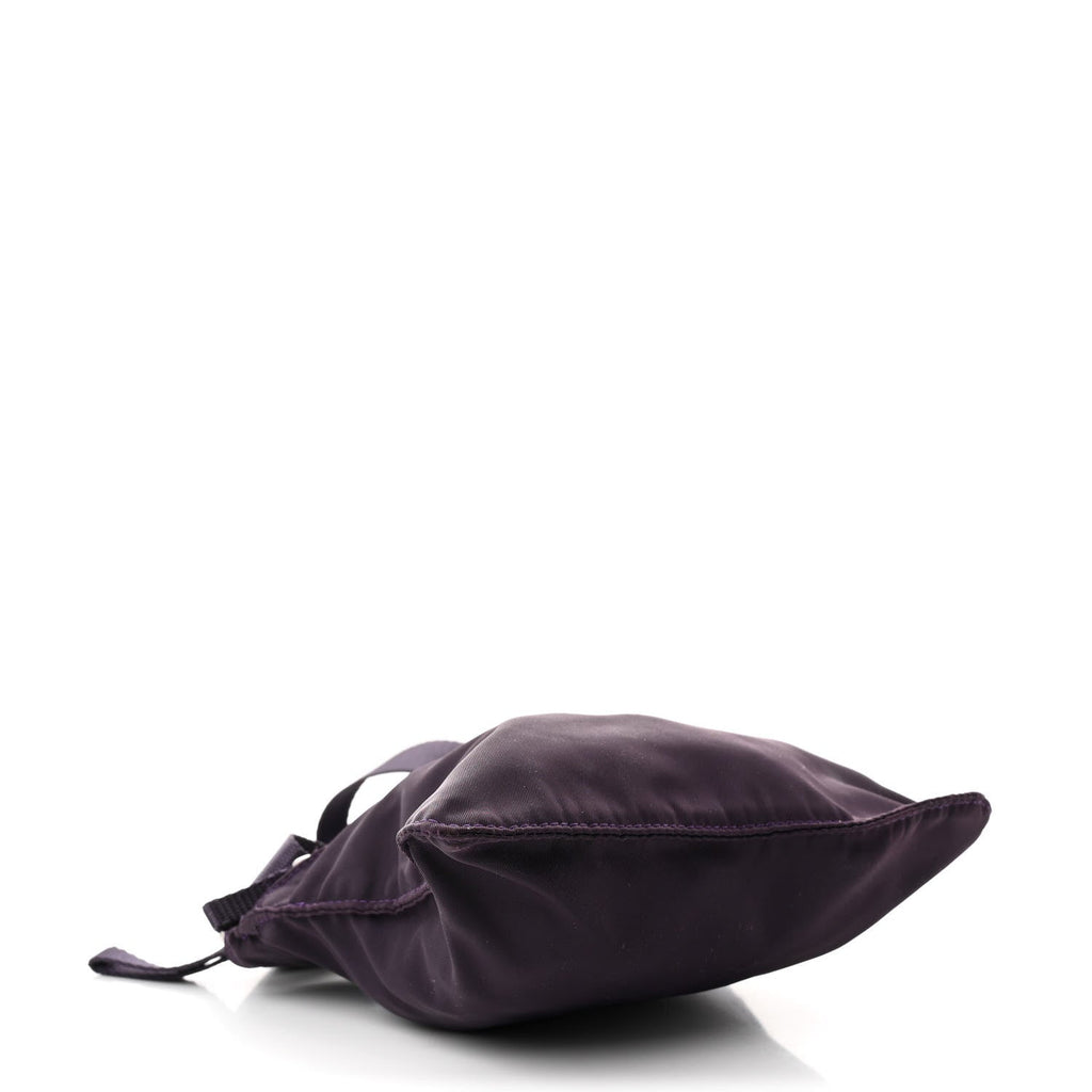 Tessuto Nylon Small Flat Messenger Bag Granato