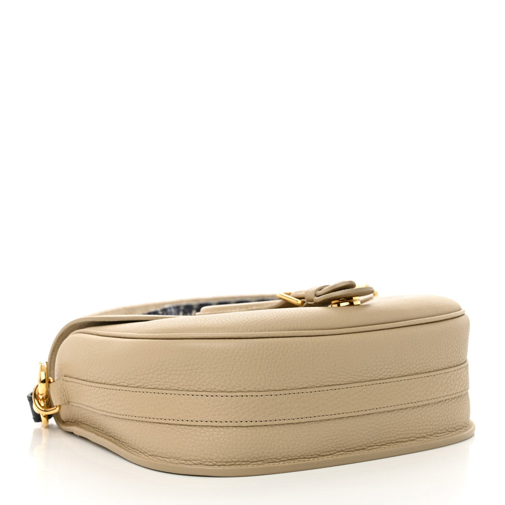 Grained Calfskin Large Bobby Flap Warm Taupe