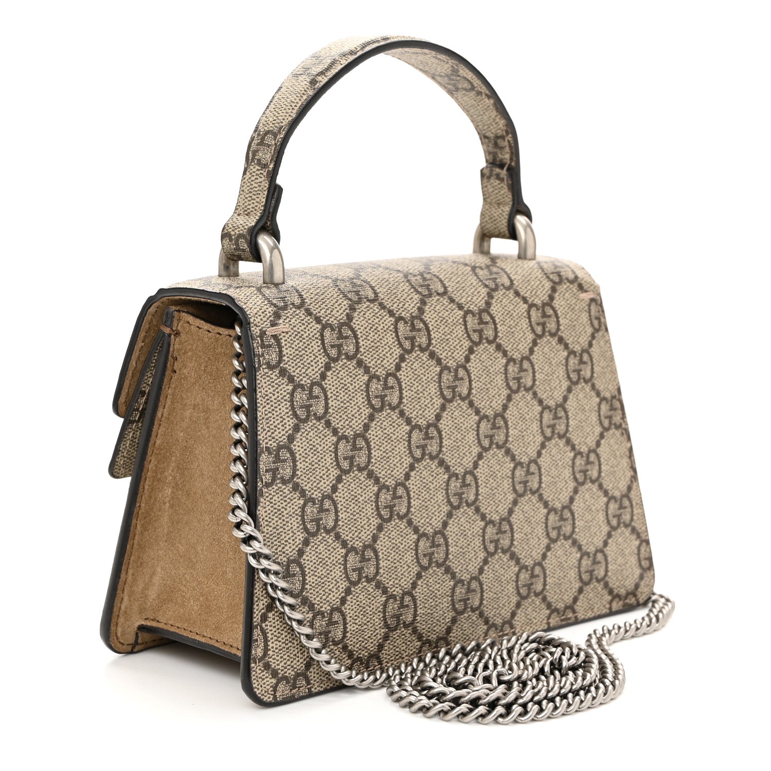 GG Supreme Monogram Mini Dionysus Top Handle Bag Taupe