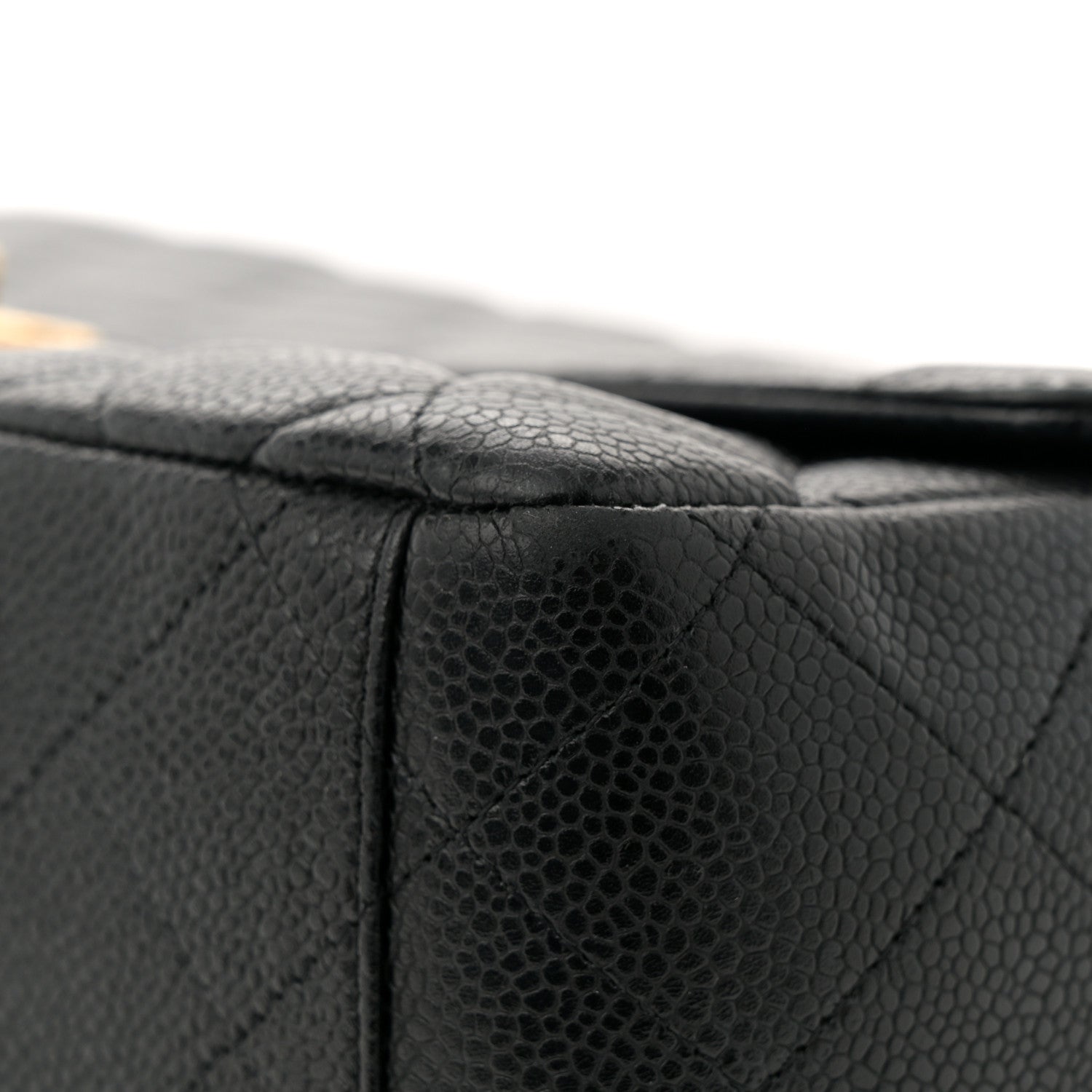 Caviar Quilted Maxi Single Flap Black
