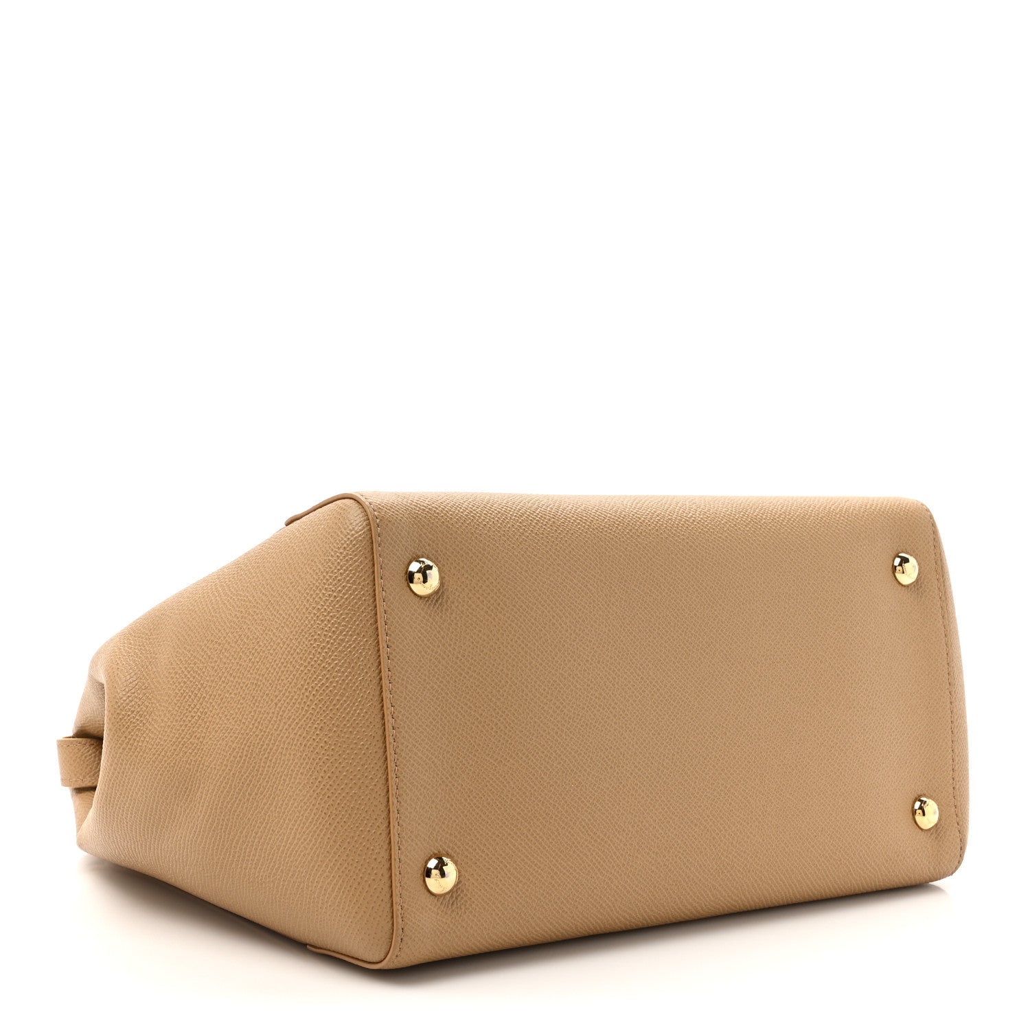 Hammered Calfskin Carrie O Shoulder Bag Camel